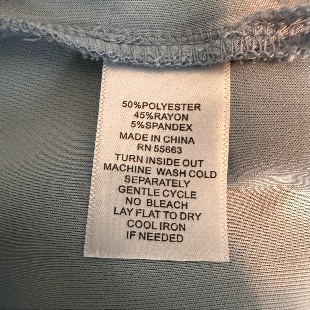 NEW Nicole Miller Sky Blue T-Shirt Shift Dress, Medium